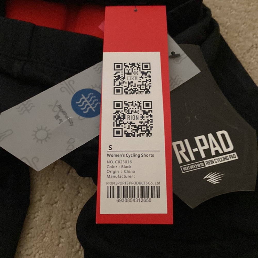 NWT Rion Padded Cycling Shorts - Picture 7 of 12